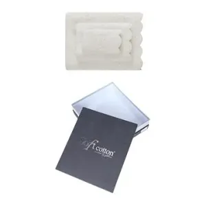 Soft Cotton - Dárkové balení ručníků a osušky Silvia, 3 ks, smetanová