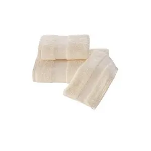 Soft Cotton - Sada ručníků a osušky DELUXE, 3 ks, krémová