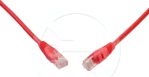 C6-114RD-0,5MB - Solarix patch kabel CAT6 UTP PVC, 0,5m