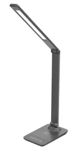 Solight LED stmívatelná lampička s bezdrátovým nabíjením, změna chromatičnosti, šedá WO55-G Studená bílá