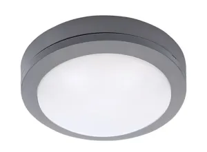 Solight LED venkovní osvětlení SIENA kulaté, šedé, 13W, 910lm, 4000K, IP54, 17cm, Neutrální bílá + akční cena WO746
