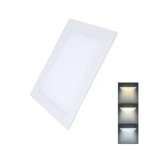 Solight LED mini panel CCT, podhledový, 18W, 1530lm, 3000K, 4000K, 6000K, čtvercový WD143 Studená bílá