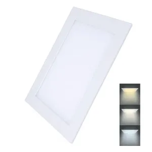 Solight LED mini panel CCT, podhledový, 24W, 1800lm, 3000K, 4000K, 6000K, čtvercový WD145 Studená bílá