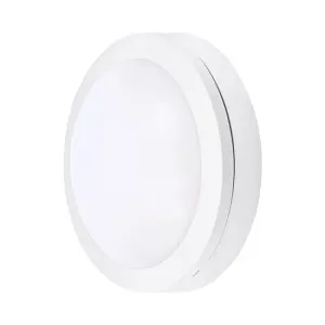 Solight LED venkovní osvětlení SIENA kulaté, bílé, 13W, 910lm, 4000K, IP54, 17cm, Neutrální bílá + akční cena WO746-W