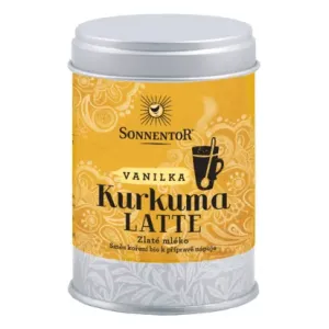 Kurkuma Latte,  bio vanilka