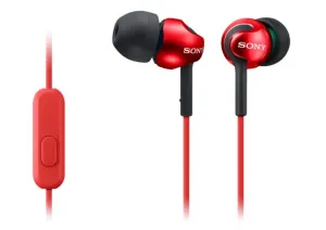Sony MDR-EX110APR sluchátka s mikrofonem, Red