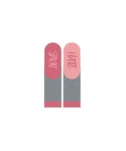 Soxo 3139 Dámské valentýnské ponožky s instrukcemi, 35-40, šedá
