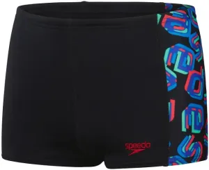 Pánské plavky speedo digi allover panel aquashort boy black/red/neon