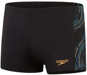 Speedo tech panel aquashort black/mandarin peel/dark teal xxl - uk40