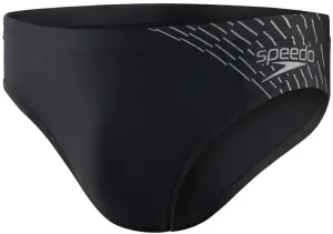 Speedo medley logo 7cm brief black/ardesia xl - uk38 #4605725