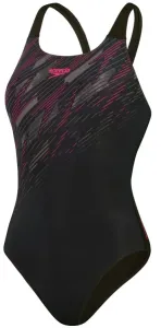 Speedo hyperboom placement muscleback black/electric pink/usa charcoal #6042348