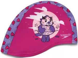 Plavecká čepice speedo printed polyester cap růžová