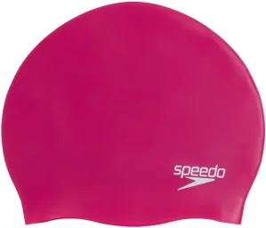 Plavecká čepička speedo plain moulded silicone cap růžová #3657777