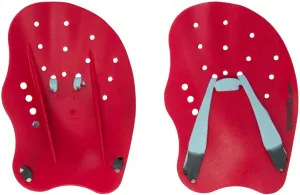 Plavecké packy speedo tech paddle lava red/chill blue/grey s