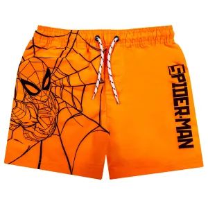 Spider Man - licence Chlapecké koupací kraťasy - Spider-Man UE1883, oranžová Barva: Oranžová, Velikost: 98