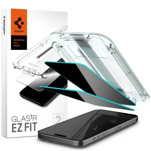Ochranné sklo Spigen Glass tR EZ Fit (Privacy) 2 Pack, transparency - iPhone 15 Pro Max (AGL06874)