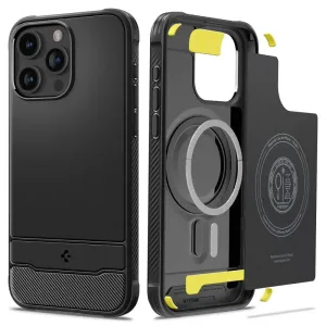 Spigen Rugged Armor Mag pouzdro s MagSafe pro iPhone 15 Pro - matně černé