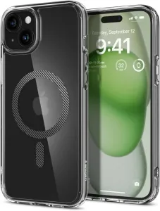 Pouzdro Spigen Ultra Hybrid MagSafe pro Apple iPhone 15, transparentní/karbonové