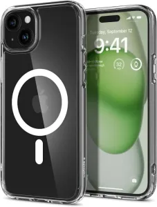 Pouzdro Spigen Ultra Hybrid MagSafe pro Apple iPhone 15, bílé