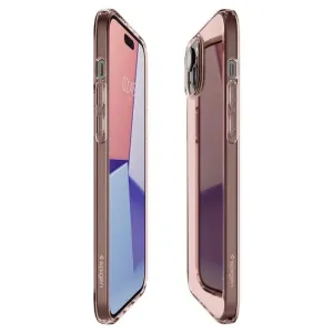 Pouzdro Spigen Crystal Flex pro iPhone 15 Plus - růžové průsvitné