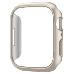 Pouzdro Spigen Thin Fit pro Apple Watch 7 / 8 (41 mm) - béžové