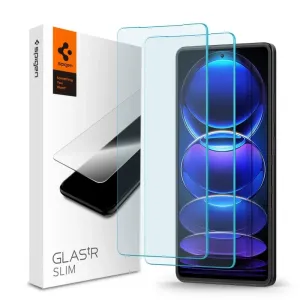 Ochranné sklo Spigen Glass tR Slim 2 Pack - Xiaomi Redmi Note 12 Pro 5G/Redmi Note 12 Pro+ 5G/POCO X5 Pro 5G (AGL06045)