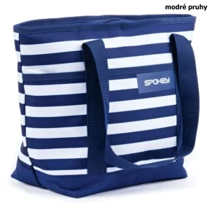 SPOKEY - ACAPULCO Plážová termo taška, pruhy - námořnická modrá
