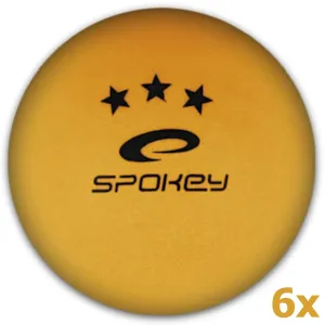 SPOKEY - SPECIAL-Pingpongové míčky 3* oranžové , 6 ks