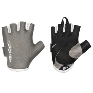 SPOKEY - LADY FIT Dámské fitness rukavice, šedé, velikost L