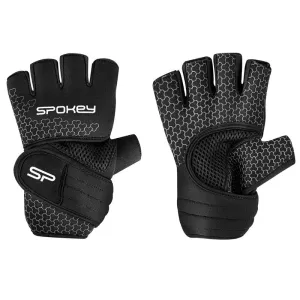 SPOKEY - LAVA Neoprenové fitness rukavice, černo-bílé, velikost M