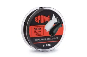 Spomb Šoková šňůra Braided Shockleader Black 0,26mm 22kg/50lb 50m #4392252