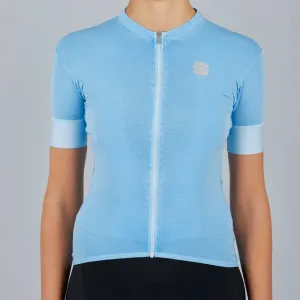 SPORTFUL Cyklistický dres s krátkým rukávem - MONOCROM - světle modrá S