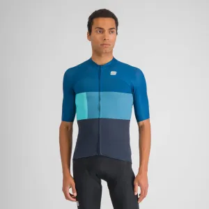SPORTFUL Cyklistický dres s krátkým rukávem - SNAP - modrá XL