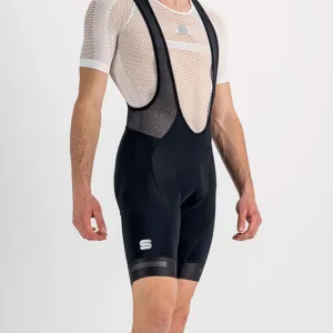 SPORTFUL Cyklistické kalhoty krátké s laclem - NEO - černá L #4709987