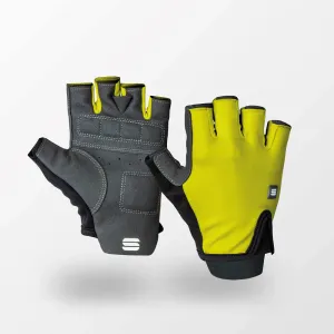 SPORTFUL Cyklistické rukavice krátkoprsté - MATCHY - žlutá #6053927