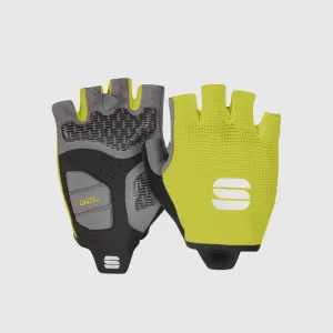 SPORTFUL Cyklistické rukavice krátkoprsté - TC - žlutá XS