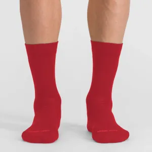 SPORTFUL Cyklistické ponožky klasické - MATCHY WOOL - červená #6041509
