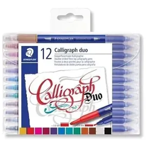 STAEDTLER Calligraph Duo 2,0/3,5 mm kaligrafický, oboustranný, 12 barev