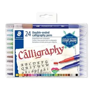 STAEDTLER Calligraph Duo 2,0/3,5 mm kaligrafický, oboustranný, 24 barev