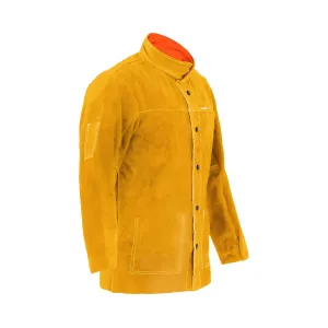 Svářečská bunda z hovězí štípenky žlutá velikost XXL - Svářečské bundy Stamos Welding Group