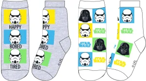 Star-Wars licence Chlapecké ponožky - Star Wars 52349343, bílá / šedá Barva: Mix barev, Velikost: 27-30