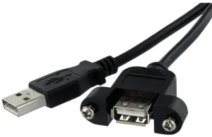 Startech Usbpnlafam1 Comp Cable, 2.0 A Plug-Skt, 300Mm, Blk