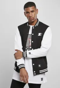 Starter College Fleece Jacket black/white #3724555