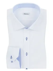 Nadměrná velikost: Stenströms, Business košile s kontrastními detaily Bílá #5212262