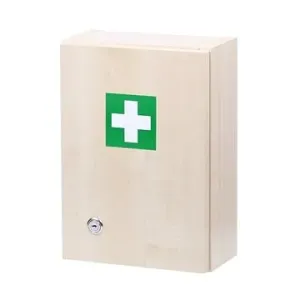 Nástěnná lékárnička dřevěná pro 5 osob