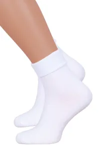 Dámské froté bavlněné ponožky 110/001 Steven Barva/Velikost: bílá / 35/37