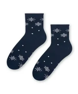 Steven 099 760 sněhová vločka Dámské ponožky, 35/37, modrá