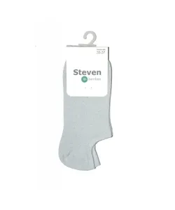 Steven art.100 Bamboo Lurex Kotníkové ponožky, 35-37, černá #2268257