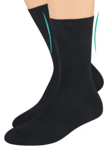 Dámské zdravotní ponožky s lemem 055 STEVEN Barva/Velikost: černá / 35/37