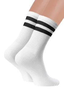 Pánské klasické ponožky 057/337 Steven Barva/Velikost: bílá / 41/43